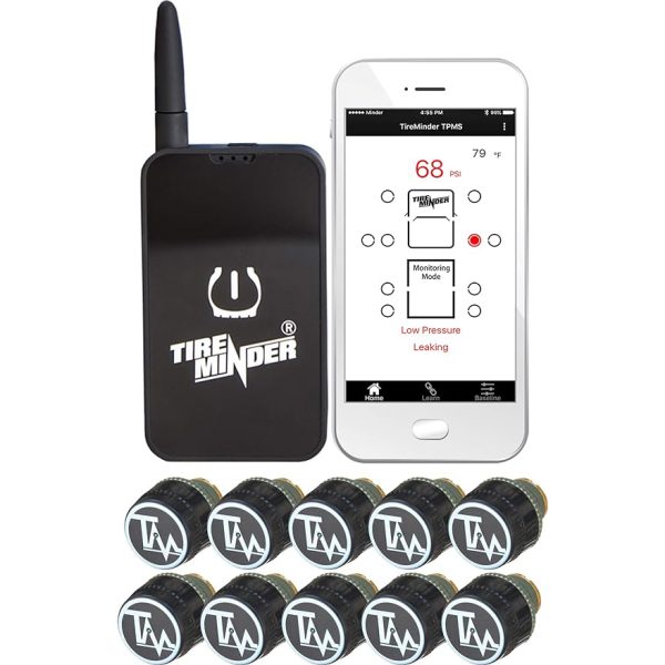 TireMinder Smart TPMS with 10 Transmitters