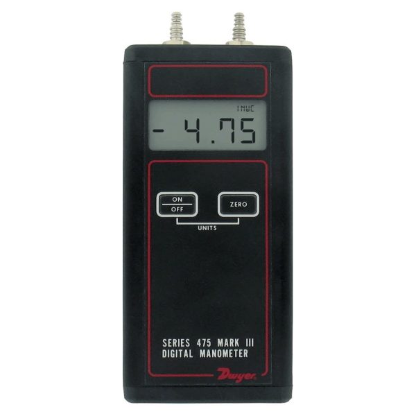 Dwyer 475-3-FM, Handheld Digital Manometer, 0-200" w.c.