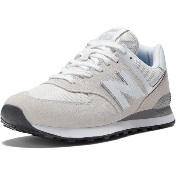 New Balance Men's 574 Core Sneaker, Nimbus Cloud/White