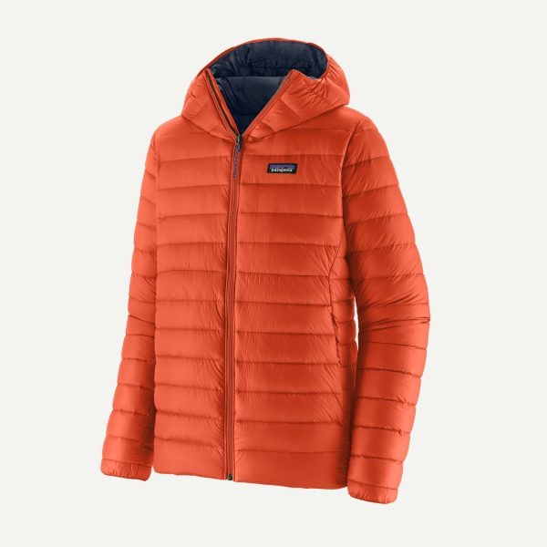 Patagonia Men's Down Sweater Hoody, Pollinator Orange